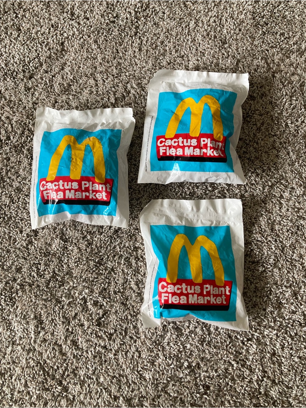 McDonalds Mystery Assortment 3 Cactus Plant Flea Market - NEW - Unopened/Sealed